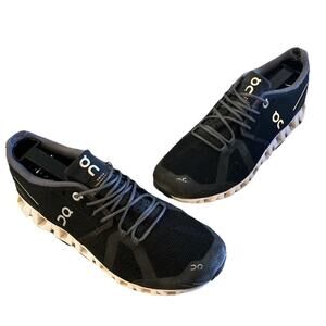 On Running Cloud 6 Women's Size 8.5 Black & Blue Athletic Sneakers Running Shoes